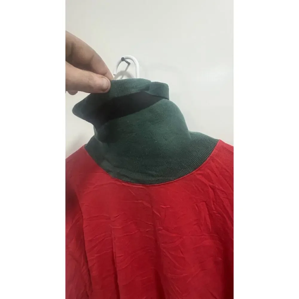 Vintage Polo Country Ralph Lauren Red Line Sweater Size XL Turtleneck 2-Tone